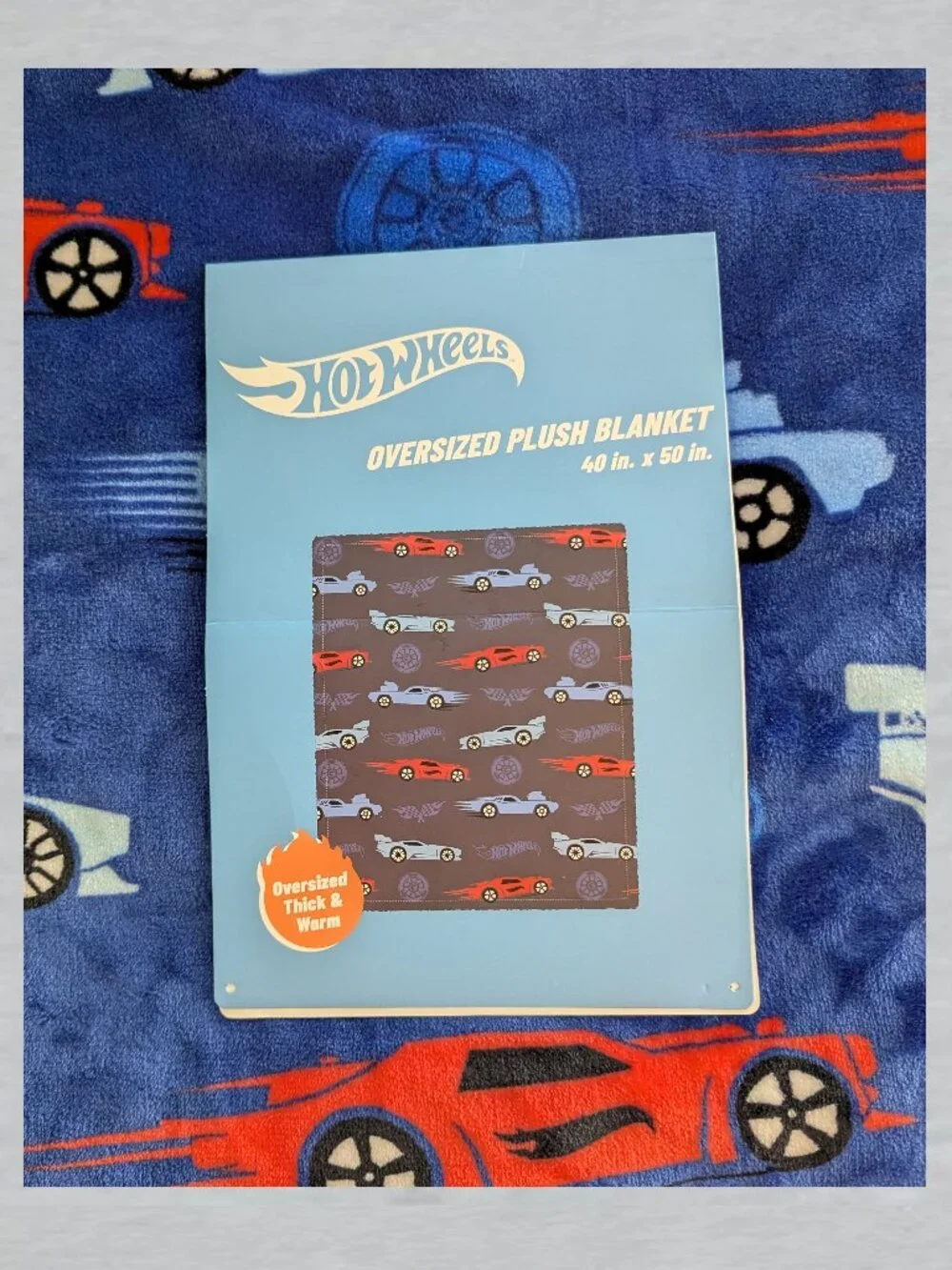 Hot Wheels Plush Throw Blanket 40 x 50 inches